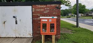 Blessing Box in front of the school building